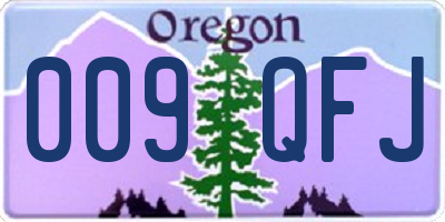 OR license plate 009QFJ