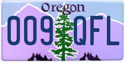OR license plate 009QFL