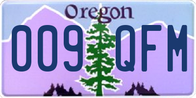 OR license plate 009QFM
