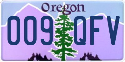 OR license plate 009QFV