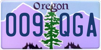 OR license plate 009QGA