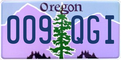 OR license plate 009QGI