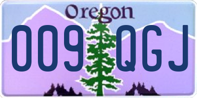 OR license plate 009QGJ