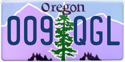 OR license plate 009QGL