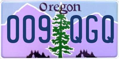 OR license plate 009QGQ