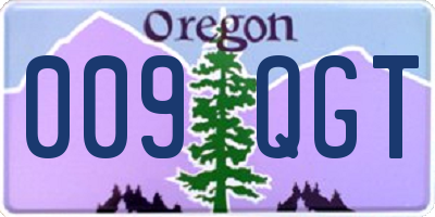 OR license plate 009QGT