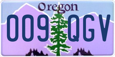 OR license plate 009QGV