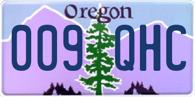OR license plate 009QHC