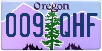 OR license plate 009QHF