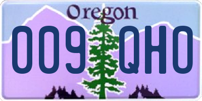 OR license plate 009QHO