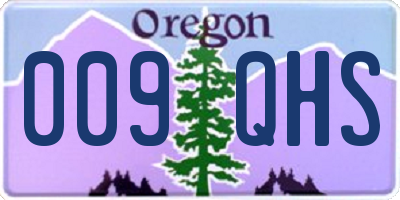 OR license plate 009QHS