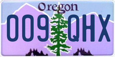 OR license plate 009QHX