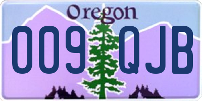 OR license plate 009QJB