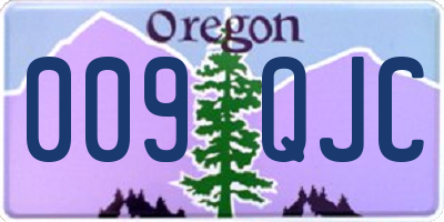 OR license plate 009QJC