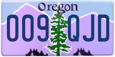 OR license plate 009QJD