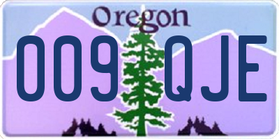 OR license plate 009QJE