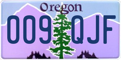 OR license plate 009QJF