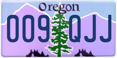 OR license plate 009QJJ