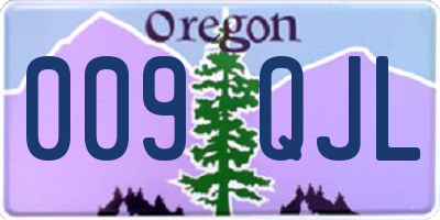 OR license plate 009QJL