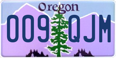 OR license plate 009QJM