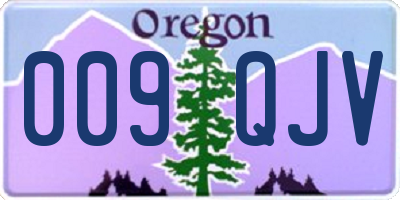 OR license plate 009QJV