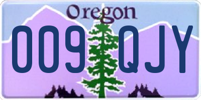 OR license plate 009QJY