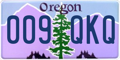 OR license plate 009QKQ