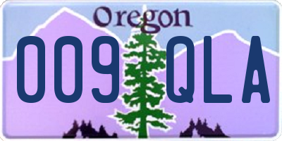 OR license plate 009QLA