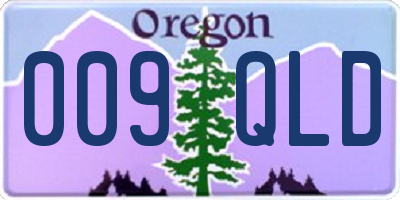 OR license plate 009QLD