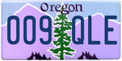 OR license plate 009QLE