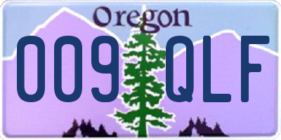 OR license plate 009QLF