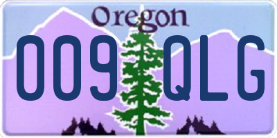 OR license plate 009QLG