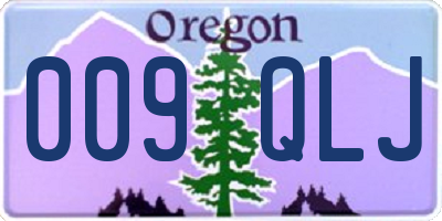 OR license plate 009QLJ