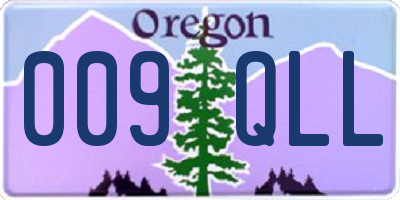OR license plate 009QLL