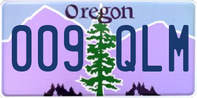 OR license plate 009QLM