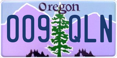 OR license plate 009QLN