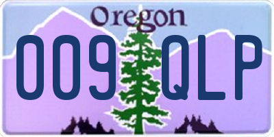 OR license plate 009QLP