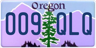 OR license plate 009QLQ