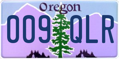 OR license plate 009QLR