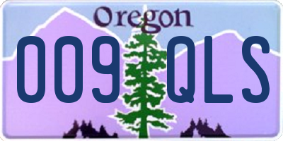 OR license plate 009QLS