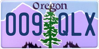 OR license plate 009QLX
