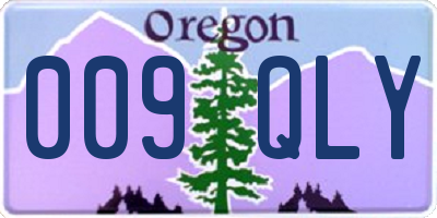 OR license plate 009QLY