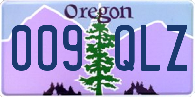 OR license plate 009QLZ