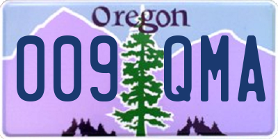 OR license plate 009QMA