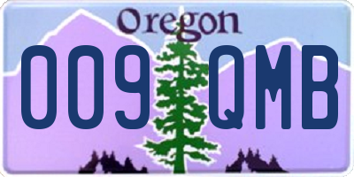 OR license plate 009QMB