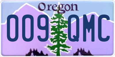 OR license plate 009QMC