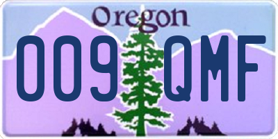 OR license plate 009QMF