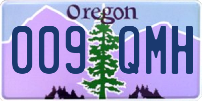 OR license plate 009QMH