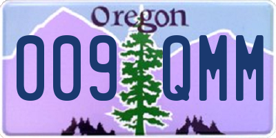 OR license plate 009QMM