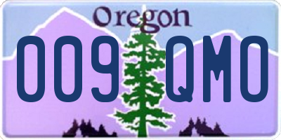 OR license plate 009QMO